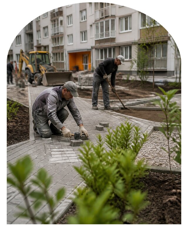 Благоустройство двора многоквартирного дома в Ртищеве